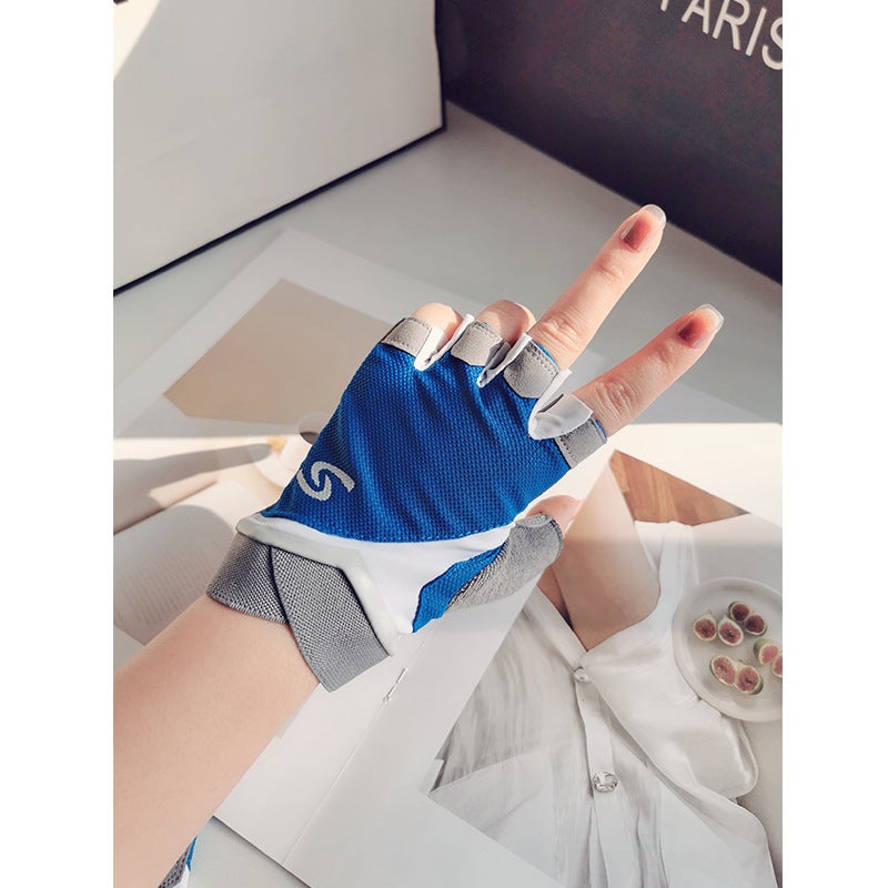 Sports Gloves With Air Cushion Anti Slip Wear Resistant Protection For Fitness Cycling And Outdoor Activities - Image 1