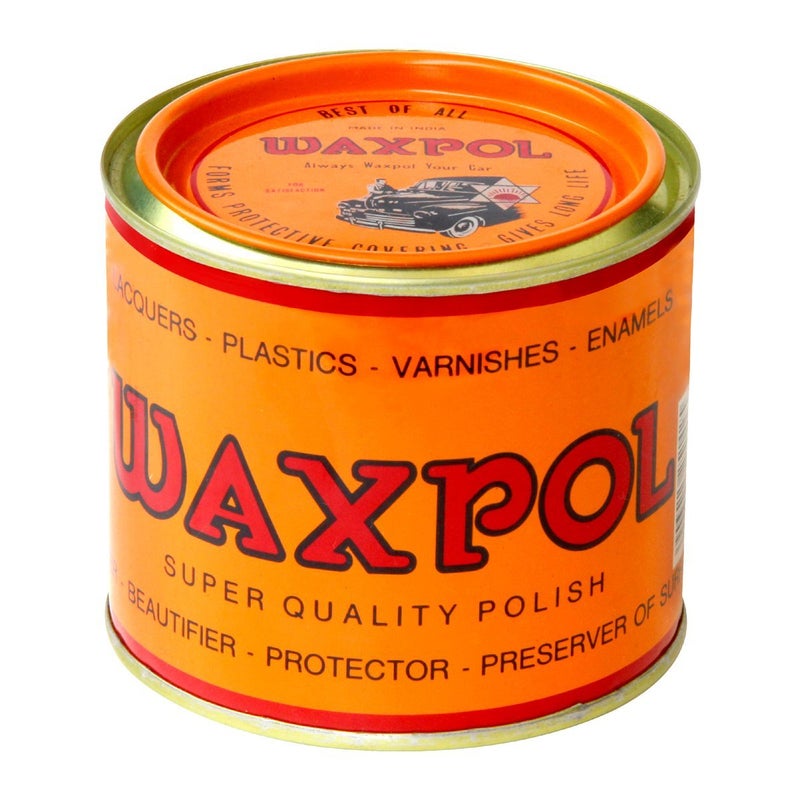 Waxpol واكس بول تلميع السيارات 500 جرام مع شمع كارناوبا - تلميع متعدد الأسطح للسيارات والدراجات والمعادن والبلاستيك والخشب - لمسة لامعة عالية، مقاومة للماء وحماية من الأشعة فوق البنفسجية - Image 1