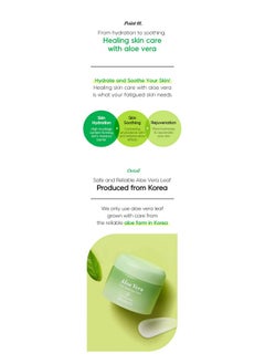 DEOPROCE Deoproce Aloe Vera Oasis Soothing Cream 50 g, Korean Skincare, Moisturizing, Soothing, Oil Balance, Centella Asiatica Extract, Cactus Stem Extract  - Image 5