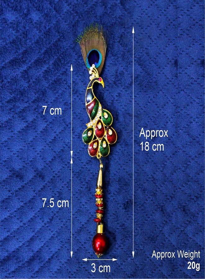 SRC Creations Metal Mor Peacock Brooch for men and women - Image 3