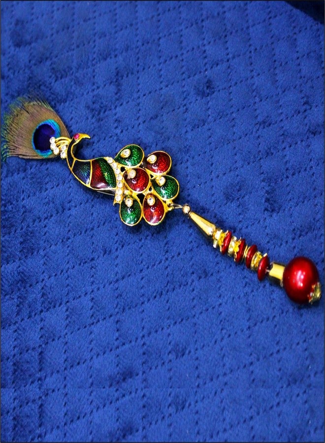 SRC Creations Metal Mor Peacock Brooch for men and women - Image 5