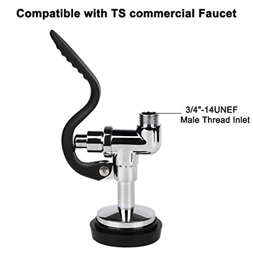 KWODE Pre-rinse Spray Valve for Commercial Kitchen Sink Faucet Pre Rinse Sprayer Nozzle Replacement Head with 1.42 GPM Spray Face - Image 2