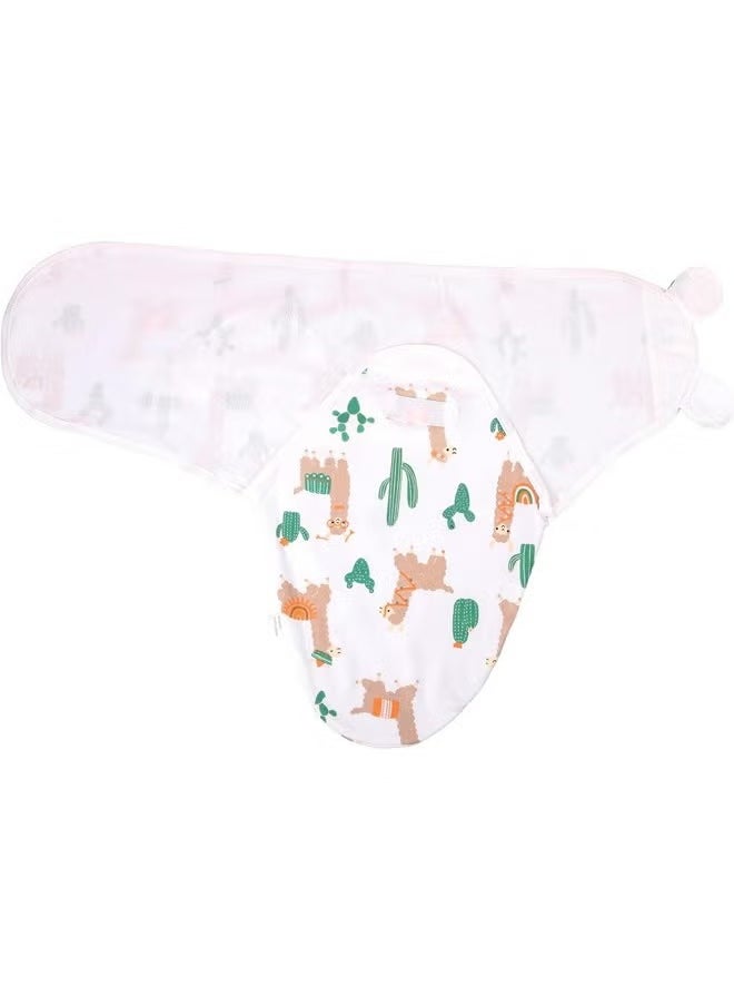 3Pcs Delicate Knitted Baby Swaddle Set with Cute Hat for 0-3 Months Ultra-Soft Comfortable and Lightweight Cotton Infant Swaddle Wrap