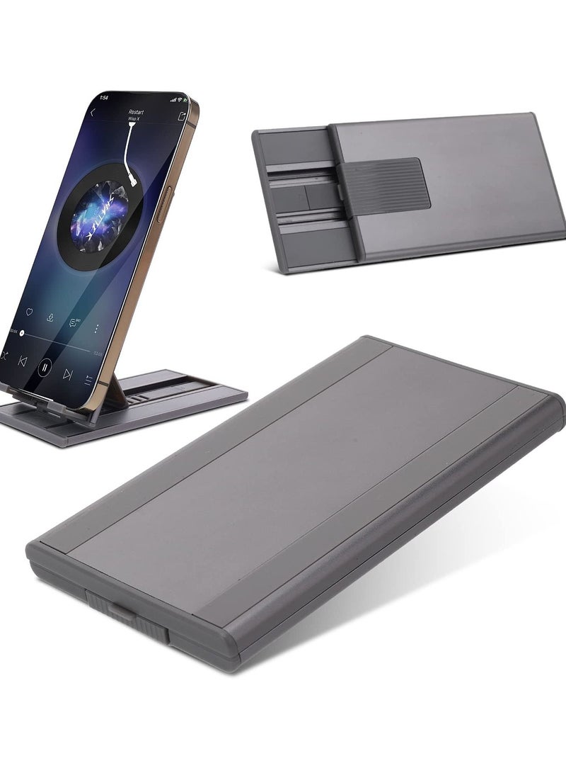Excefore Metal Foldable Phone Stand, Adjustable Cell Phone Holder for Travel, Compatible with Smartphones and Tablets, Portable Phone Stand for Easy Viewing  - Image 1
