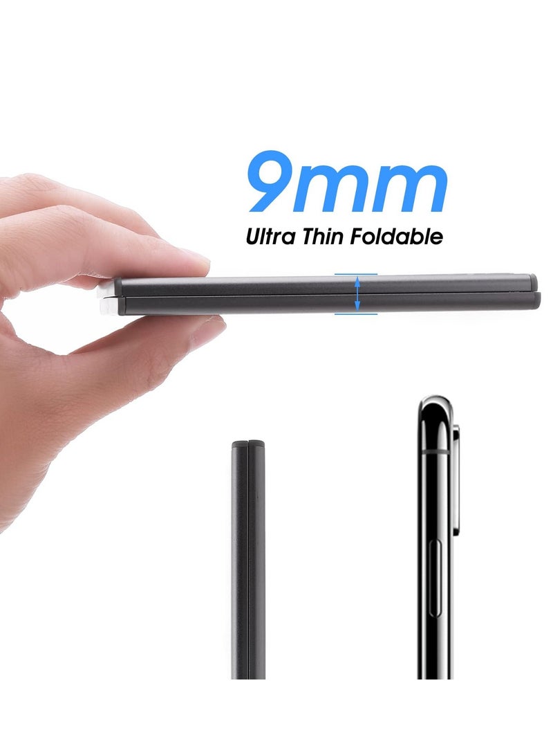 Excefore Metal Foldable Phone Stand, Adjustable Cell Phone Holder for Travel, Compatible with Smartphones and Tablets, Portable Phone Stand for Easy Viewing  - Image 2