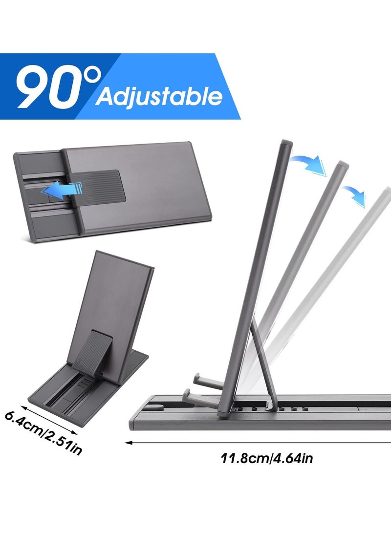 Excefore Metal Foldable Phone Stand, Adjustable Cell Phone Holder for Travel, Compatible with Smartphones and Tablets, Portable Phone Stand for Easy Viewing  - Image 3