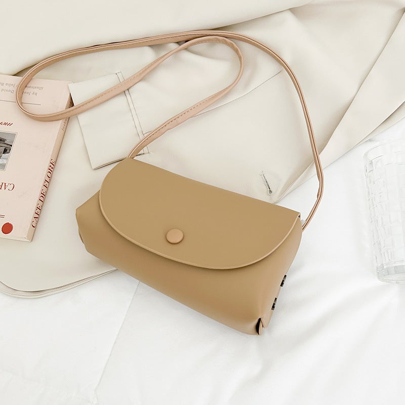 New Small Square Bag Simple Fashion Joker Texture High-End Shoulder Crossbody Women'S Bag