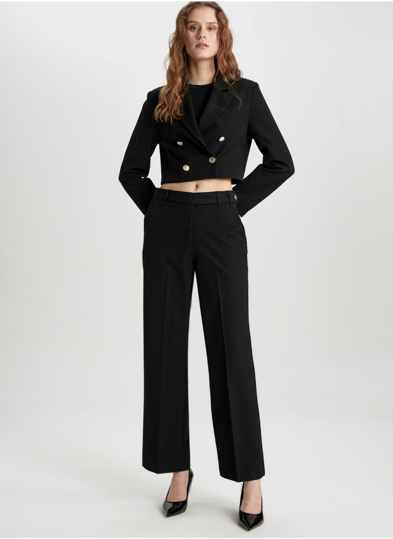 DeFacto - Straight Fit Regular Hem Chino Trousers - Image 1