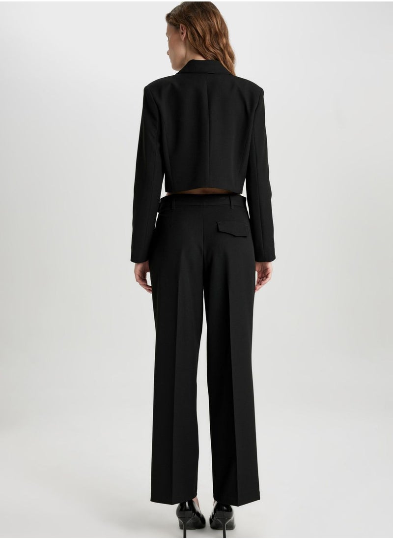 DeFacto - Straight Fit Regular Hem Chino Trousers - Image 1