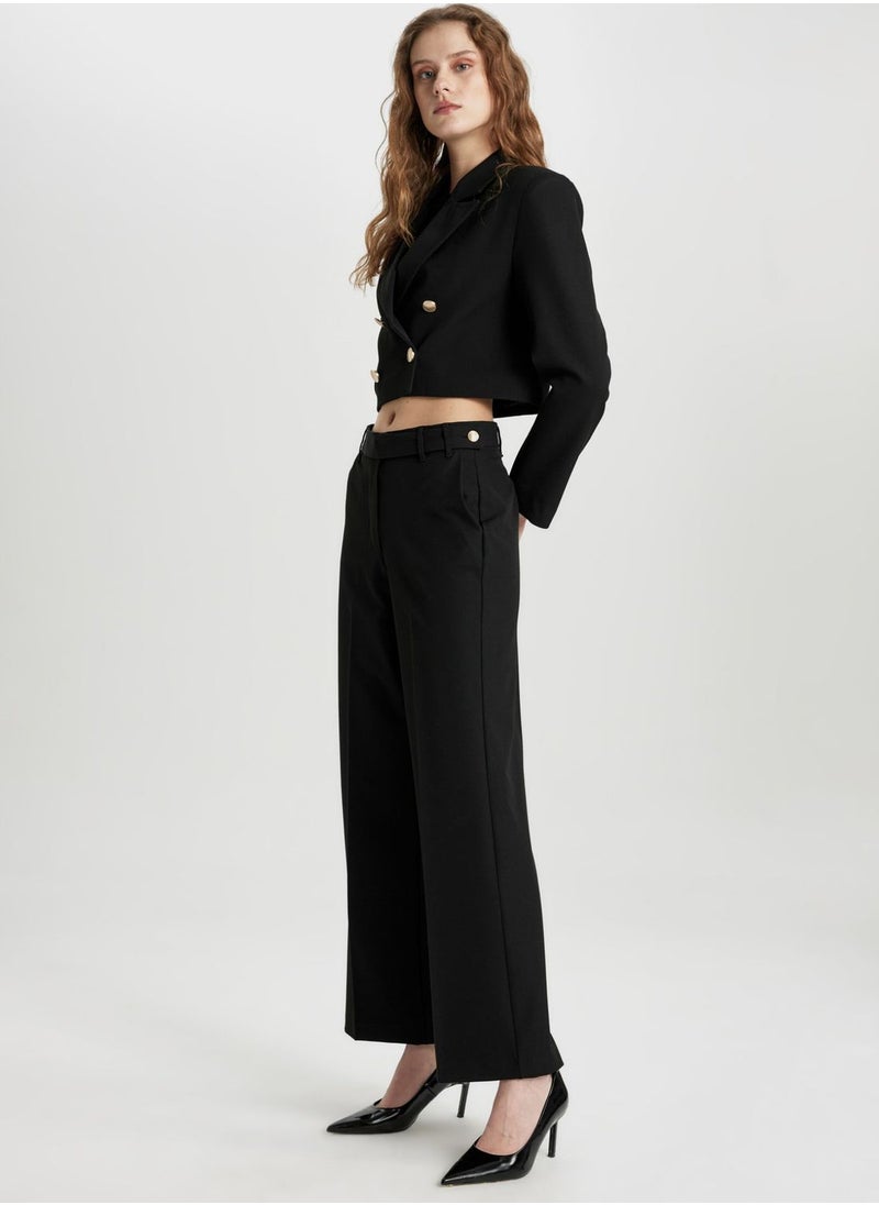 DeFacto - Straight Fit Regular Hem Chino Trousers - Image 1
