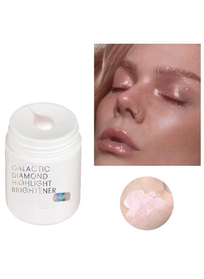 SHAQINUO Galactic Diamond Highlighter Brightener - Liquid Highlighter Stick Luminizer for a Starlit Glow- 04# Galactic Diamond - Image 1