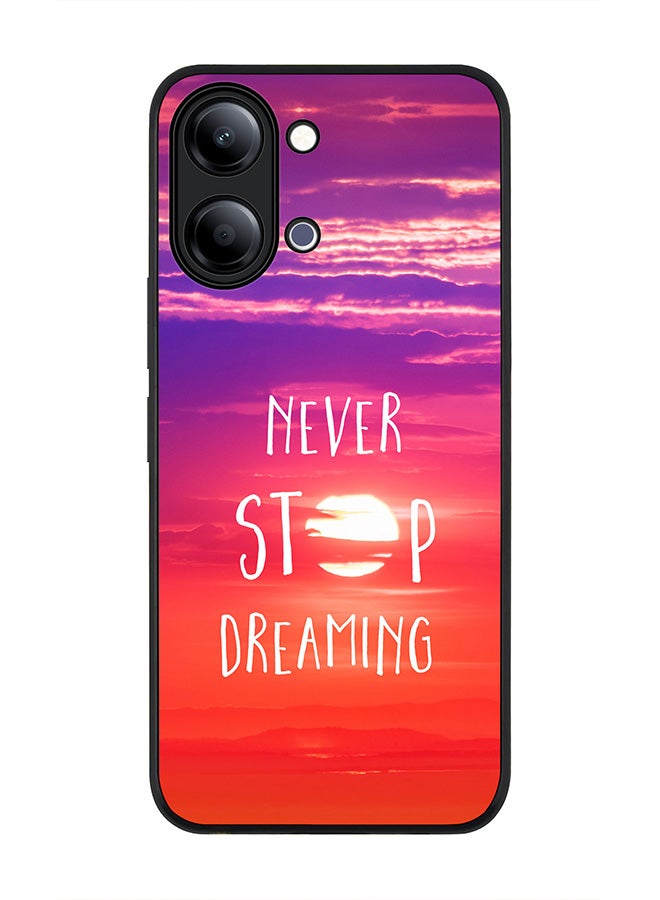 Stylizedd For vivo Y21 / Y11 Case,Slim fit Camera Protection, Shockproof Thin Phone cover  - Never stop dreaming - Image 1