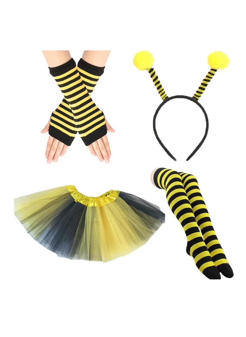 Excefore Bee Costume Set, Bee Costume Accessories Set, for Cosplay Party Costume, Bee Tutu Costume for Adults, for Cosplay Party Costume, L Size  - Image 1