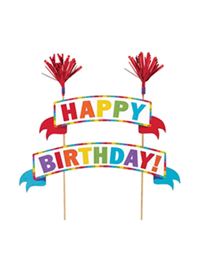 Amscan Happy Birthday Cake Banner