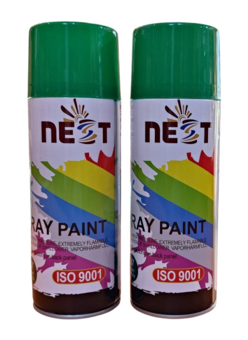 Nest - "NEST Green Spray Paint - 400ml, Multipurpose, Fast Drying, High Gloss Finish - Image 1