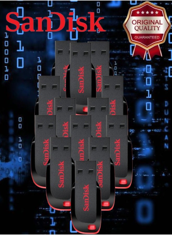 Sandisk 13 Pieces Sandisk Cruzer Blade USB 2.0 Flash Drive 16 GB  - Image 1