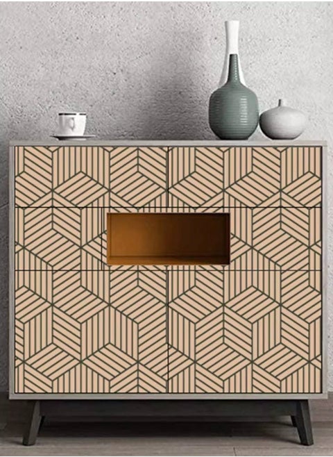 1sheet Geometric Pattern Sticky Wallpaper