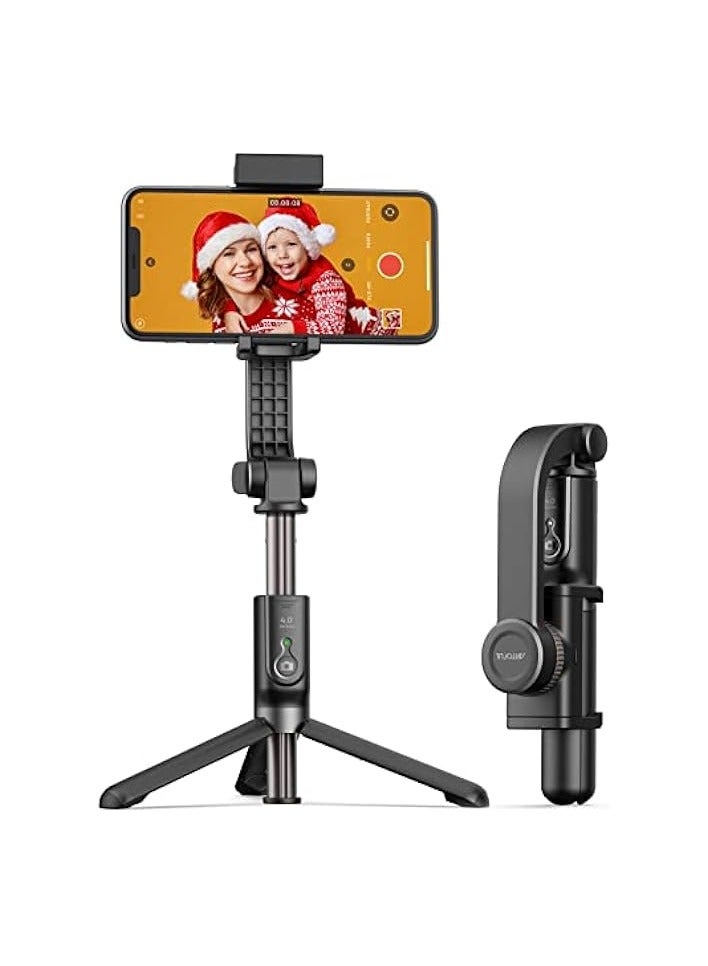 PROMASS Gimbal Stabilizer for Smartphone Selfie Stick Tripod with Wireless Remote Control 360° Rotation Auto Balance Stabilizer Portable Phone Stand for iPhone & Android Phones - Image 1
