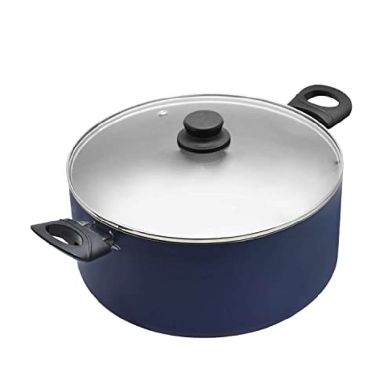 Nonstick induction cooking pot with glass lid for curry and casserole, 20 cm, black, scratch-resistant ceramic coating - Image 4