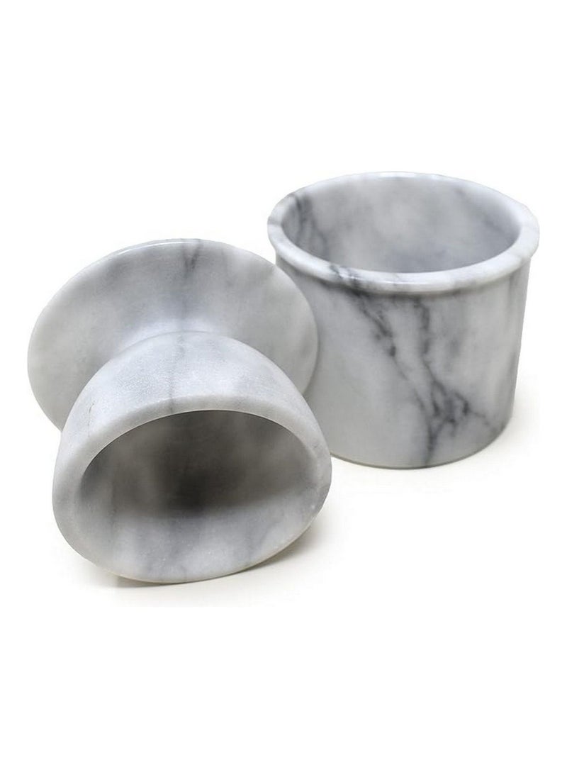 Crate&Barrel - French Kitchen Marble Butter Keeper - Image 1