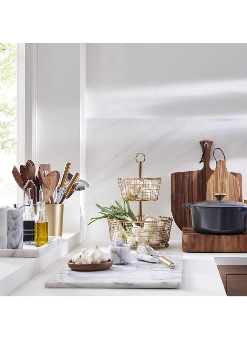 Crate&Barrel - French Kitchen Marble Butter Keeper - Image 1