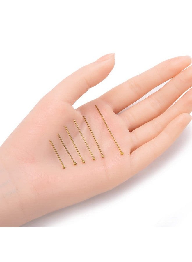 Adabele 400Pcs 26Mm Round Ball Head Pins (Wire 0.8Mm/0.03 Inch/ 20 Gauge) Antique Bronze Plated Brass For Jewelry Beading Craft Making Cf4526 - Image 3