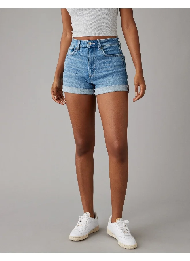 امريكان ايجل AE Stretch Denim Mom Short