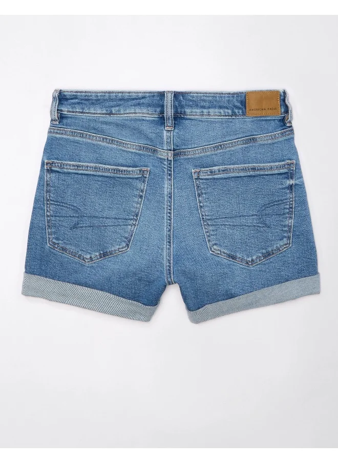امريكان ايجل AE Stretch Denim Mom Short