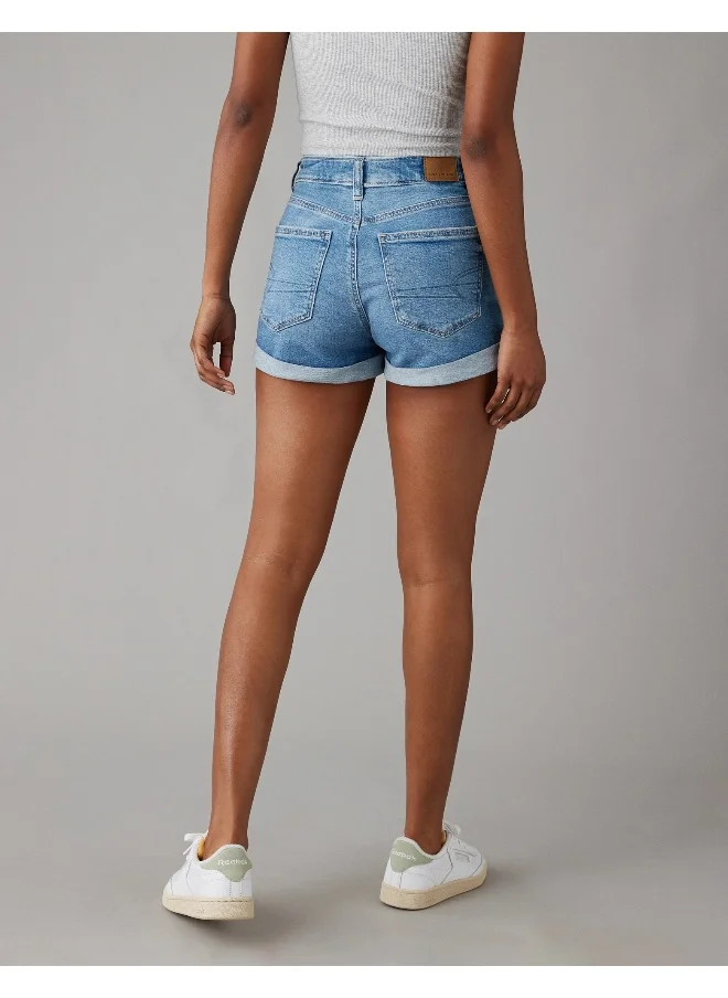 امريكان ايجل AE Stretch Denim Mom Short