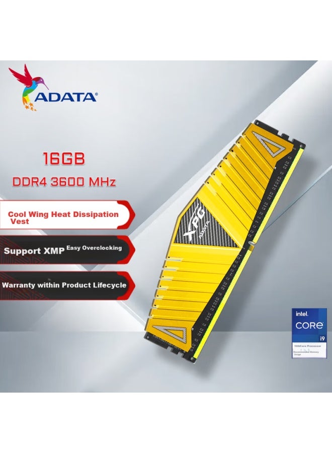 Adata Xpg Weilong Z1 Ddr4 3600 16gb Gold Desktop Memory - Image 1