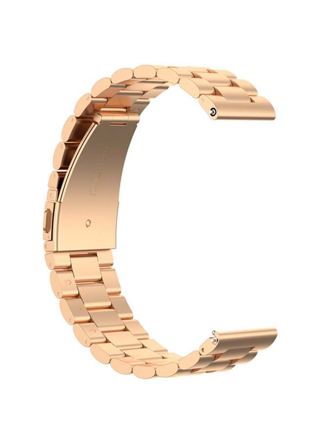 NIBEMINENT Metal Replacement Band For 22mm Watches Rose Gold - Image 1