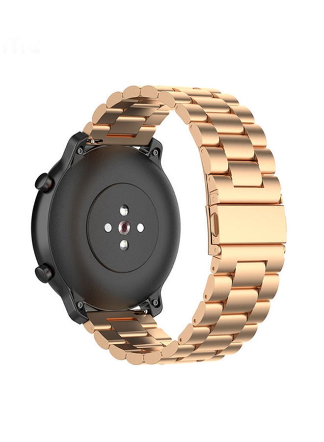 NIBEMINENT Metal Replacement Band For 22mm Watches Rose Gold - Image 2