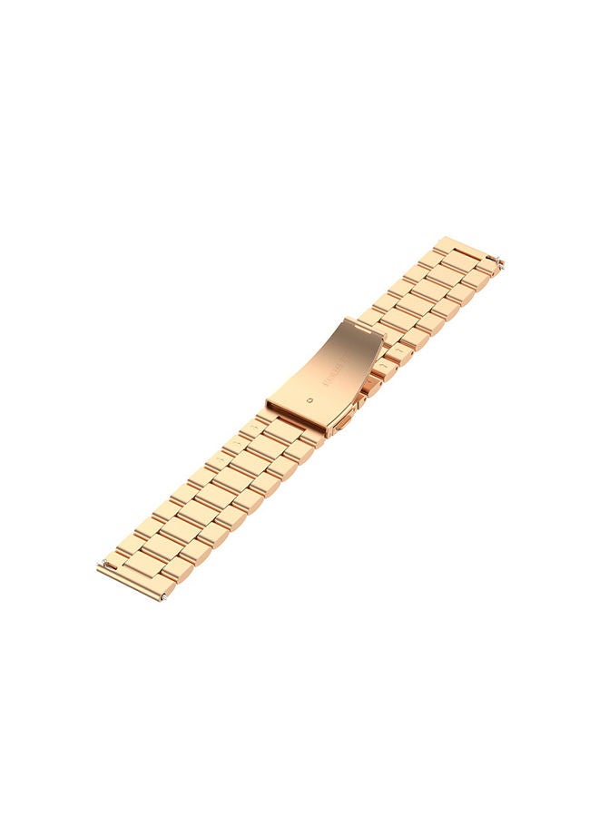 NIBEMINENT Metal Replacement Band For 22mm Watches Rose Gold - Image 3