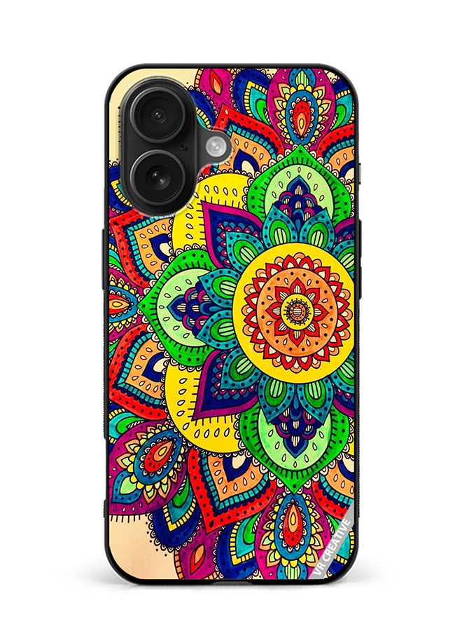 VR CREATIVE Protective Case Cover For Apple iPhone 16 Plus Mandala Design Multicolour