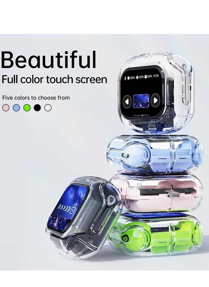 ksluxirt 2025 Anime Acrylic Wireless Earphones With LED Display, Touch Control, High-Fidelity Sound Quality, Non-Waterproof, Type-C Charging, Compatible With IOS/Android, Suitable For Sports, Music And Games, Gifts For Boyfriends And Girlfriends Or Family  - Image 5