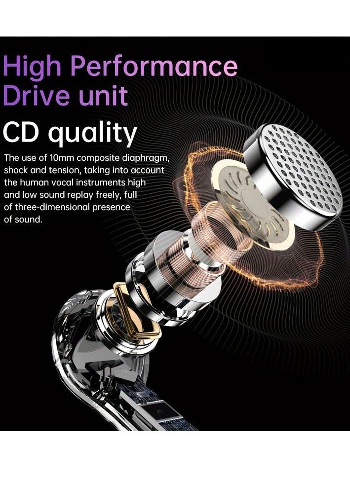 ksluxirt 2025 Anime Acrylic Wireless Earphones With LED Display, Touch Control, High-Fidelity Sound Quality, Non-Waterproof, Type-C Charging, Compatible With IOS/Android, Suitable For Sports, Music And Games, Gifts For Boyfriends And Girlfriends Or Family  - Image 2