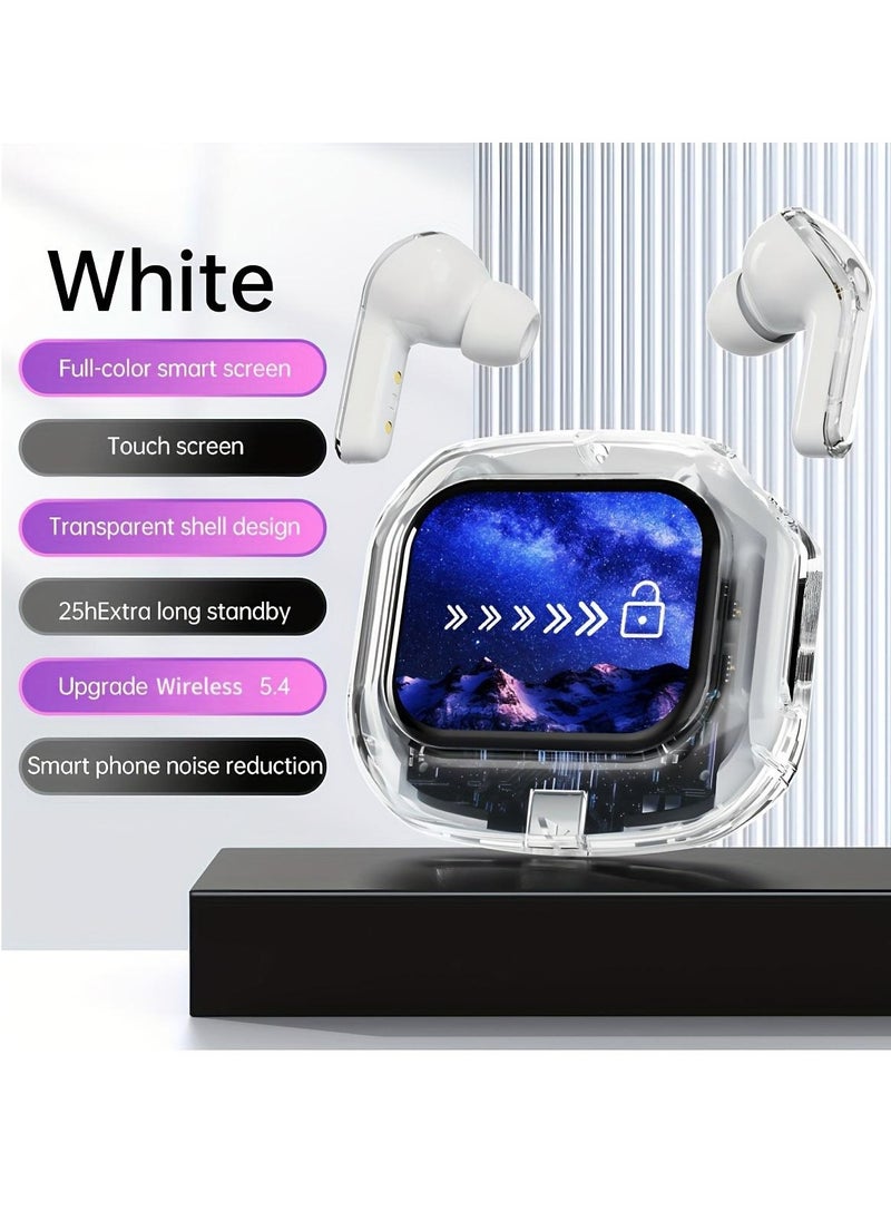 ksluxirt 2025 Anime Acrylic Wireless Earphones With LED Display, Touch Control, High-Fidelity Sound Quality, Non-Waterproof, Type-C Charging, Compatible With IOS/Android, Suitable For Sports, Music And Games, Gifts For Boyfriends And Girlfriends Or Family  - Image 1