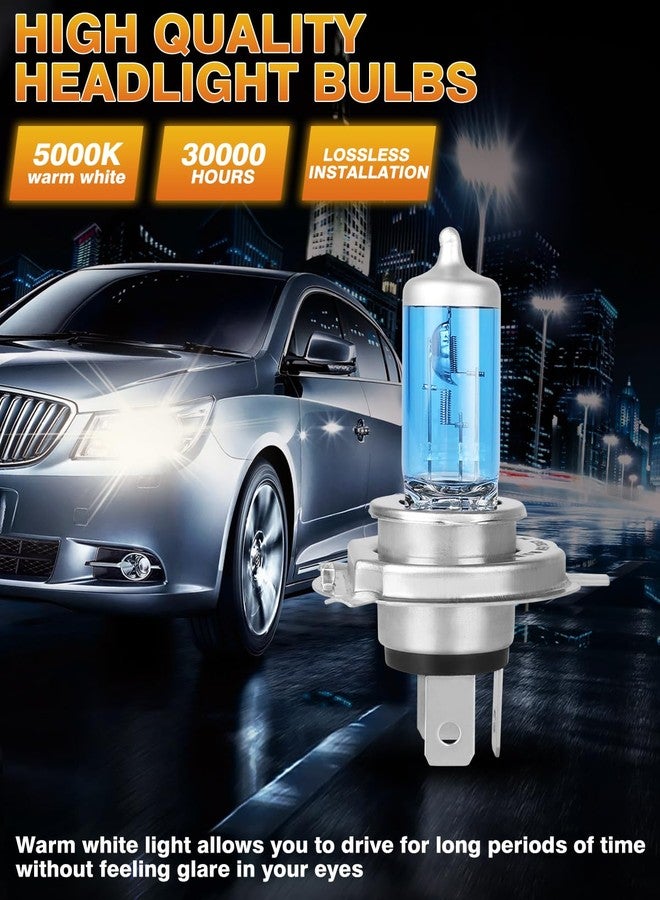 IVBDQV Fit (1997-2004/2007-2014) for HONDA CRV Headlight Bulbs, 9003/H4 High Low Dual Beam 9003 Halogen Bulbs 300% Brightness High Performance Halogen Bulbs Combo 2PCS - Image 2