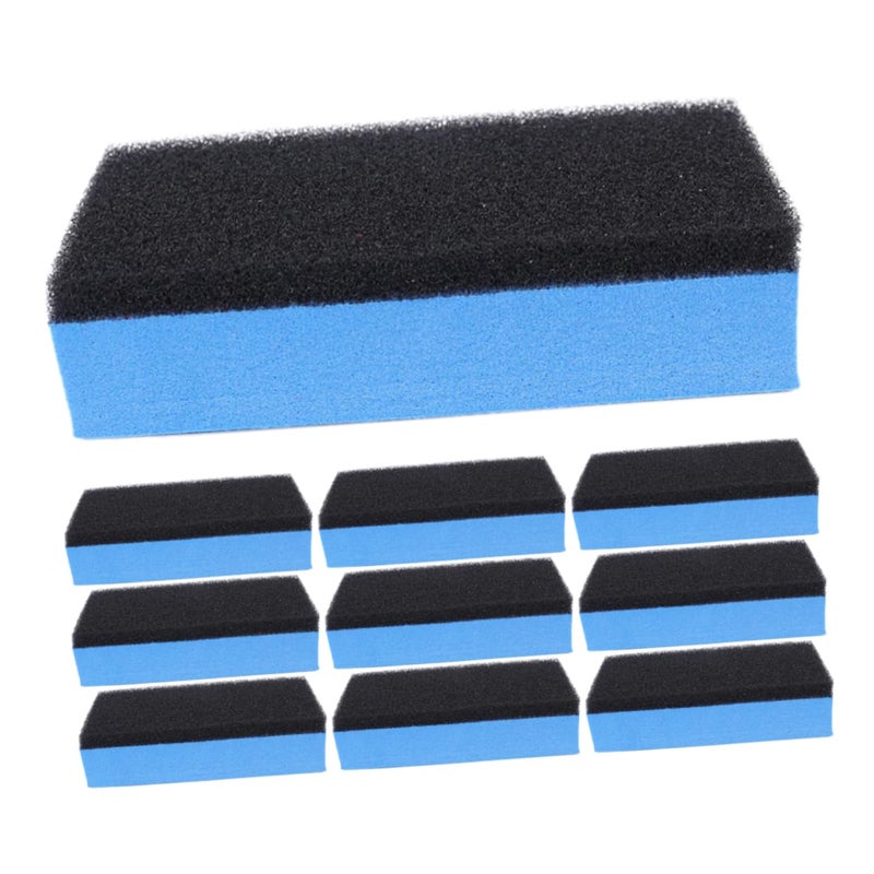 10Pcs Dual Sided High Density Car Wax Applicator Sponge Pads For Polishing And Cleaning - Image 2