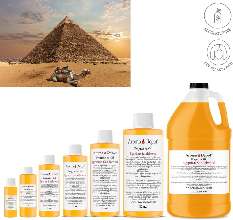 Aroma Depot زيت عطر خشب الصندل المصري جالون 8 أرطال - Image 3