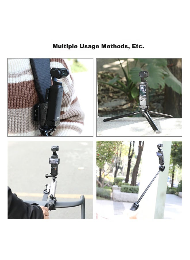 Odd Leaves Qiye Quick-release Bracket Base Adapter For Dji Pocket 3, Compatible With Gimbal 3 Pocket 3 Accessories, 1/4 Thread Handle, Gopro Interface - Image 3