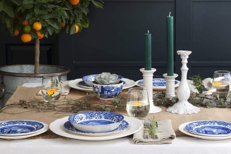Royal Worcester Spode Blue Italian Dinner Plate | 10.5 Inch | Fine Earthenware | Microwave and Dishwasher Safe | Made in England - Image 3