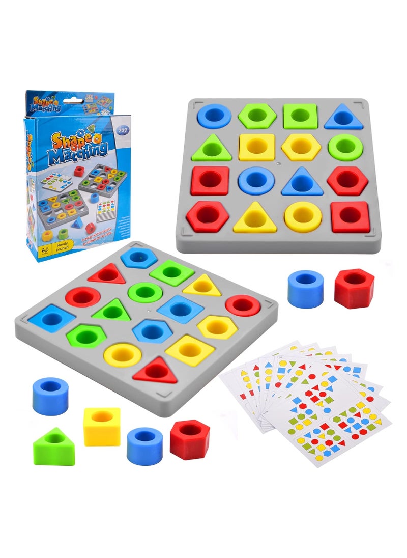 Generic - Color Matching Game Sensory Educational Toy, Sensory Games, Shapes and Colors Educational Toy, Parent-Child Interactive Game, Early Educational Development... - Image 1