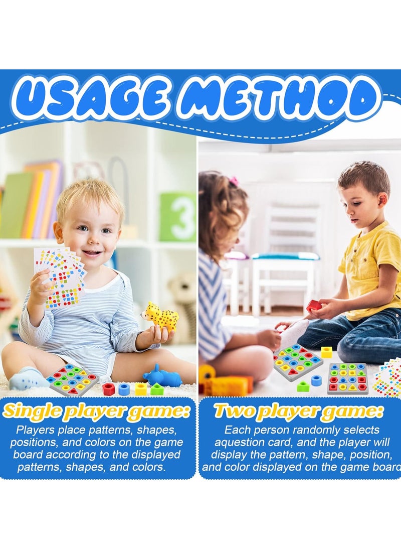Generic - Color Matching Game Sensory Educational Toy, Sensory Games, Shapes and Colors Educational Toy, Parent-Child Interactive Game, Early Educational Development... - Image 1