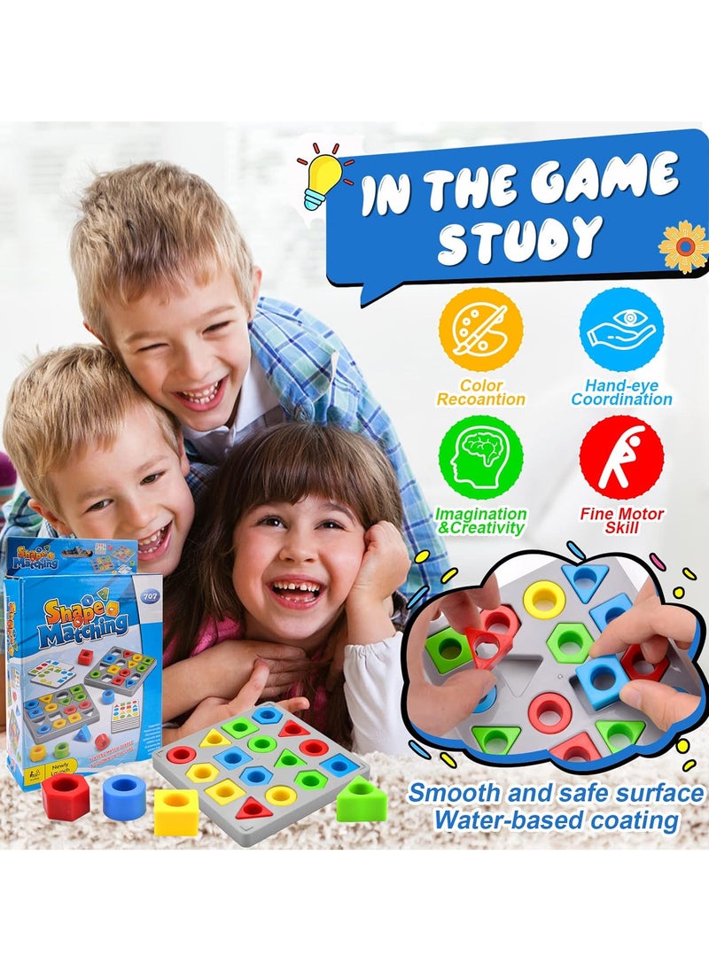 Generic - Color Matching Game Sensory Educational Toy, Sensory Games, Shapes and Colors Educational Toy, Parent-Child Interactive Game, Early Educational Development... - Image 1