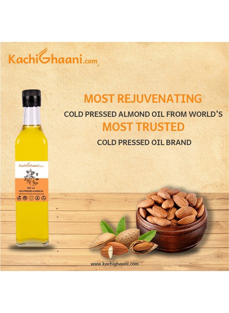 KachiGhaani.com Truly Cold Pressed Almond Oil | 100% Pure & Natural | Most Rejuvenating for Skin, Hair and Body | 100ml Plastic Bottle - Image 5