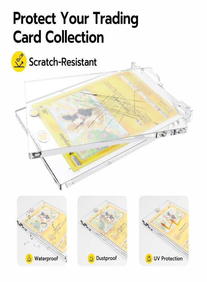 Mcbazel 10 Pack 35PT Magnetic Card Holder, One Touch Card Holder with UV Protection, Transparent Card Frame Card Sleeves Protective Cases for Magic, Yugioh, Sports Card Collection - Image 5