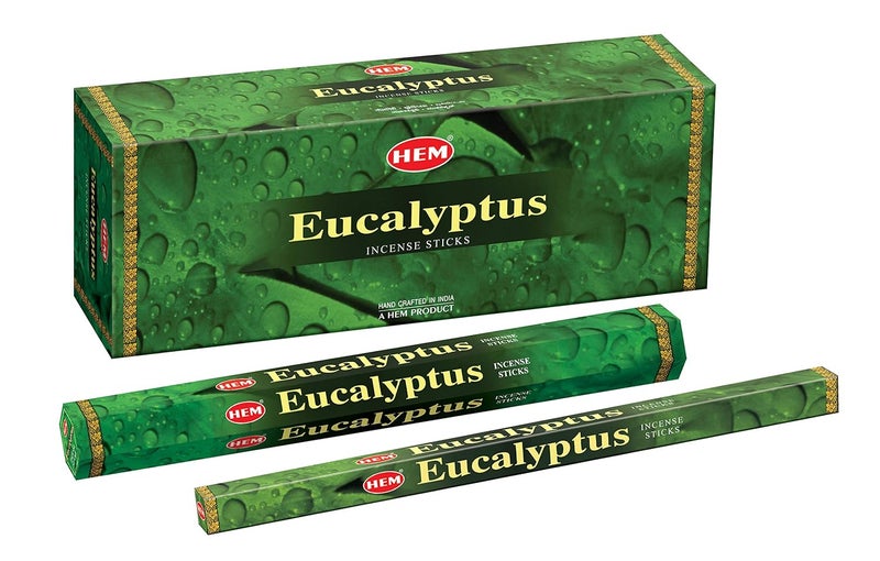 HEM عصي بخور خشبية من اليوكالبتوس من هيم 255 سم × 93 سم × 6 سم باللون الأسود - Image 1