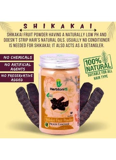 Herbtoniq 100% Natural Dry Amla Methi Nagarmotha And Shikakai Powder For Dandruff Frizzy Hair Damaged Hair Intensive Hair Care Pack (550 Gram)  - Image 5