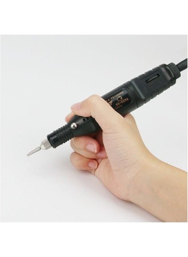 Mini Electric Nail Grinder Portable Special Set with 6 Drill Bits Device  - Image 2